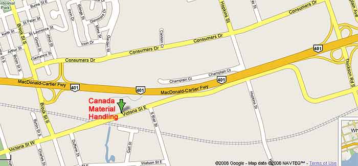 Canada Material Handling Map